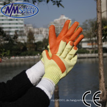 NMsafey Super Grip orange Gummihandschuhe Latex Arbeitshandschuhe günstig